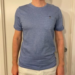 Ted Baker blue patterned t-shirt